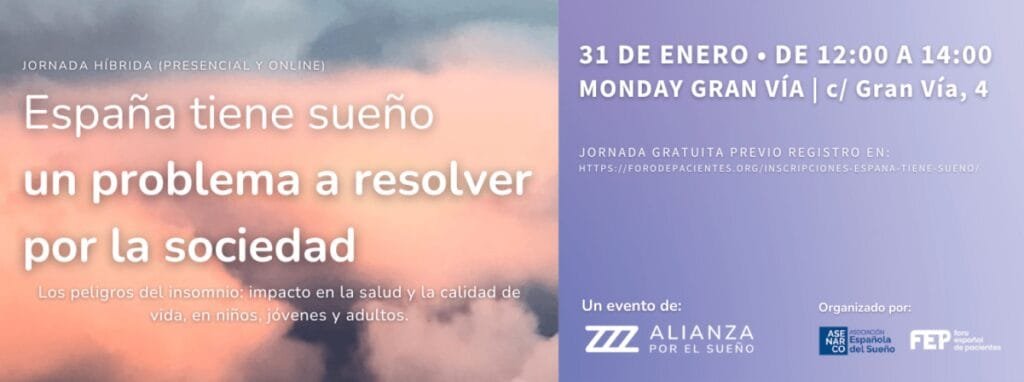 foro espanol de pacientes espana tiene sueno un problema a resolver por la -sociedad jornadas alianza por el sueno