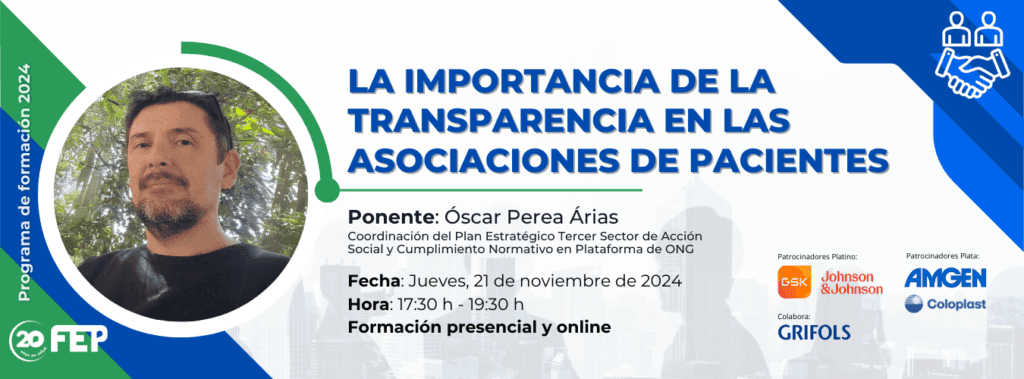 La importancia e la transparencia en asociaciones de pacientes FEP