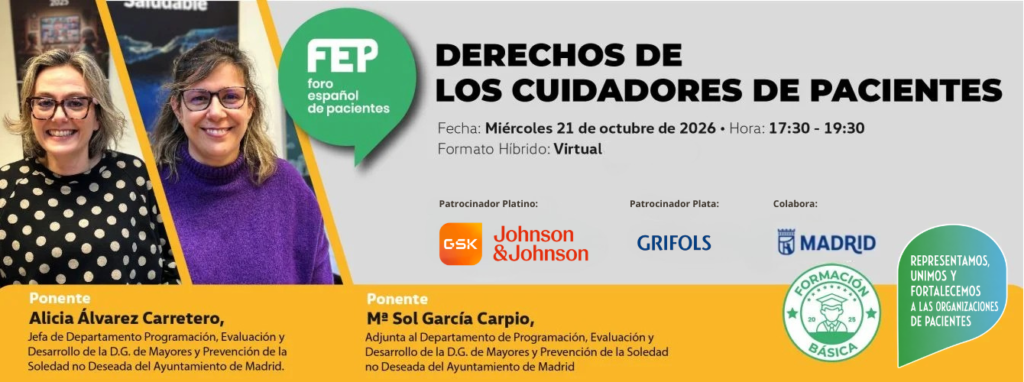 Programa de Formación Foro Español de Pacientes 2026 2 derechospacientes bannerweb