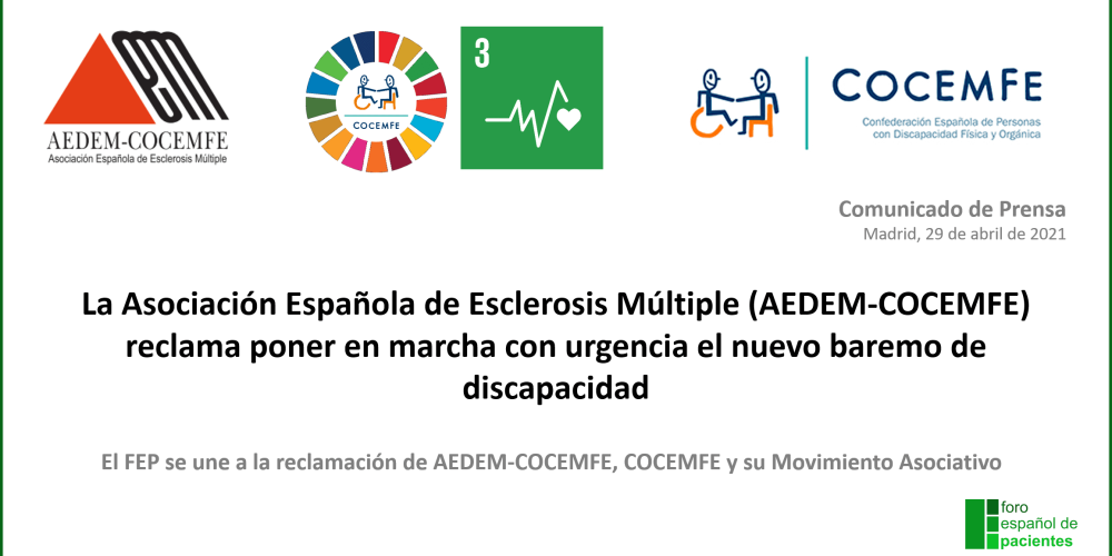 Comunicado AEDEM-COCEMFE