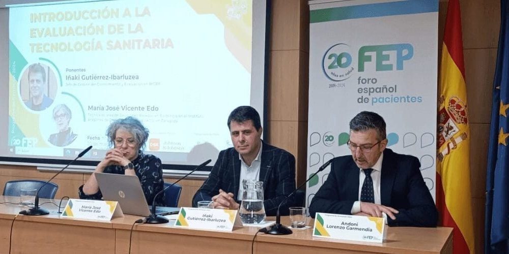 FORMACIÓN FORO ESPAÑOL DE PACIENTES - IÑAKI, ANDONI TECNOLOGIAS SANITARIAS