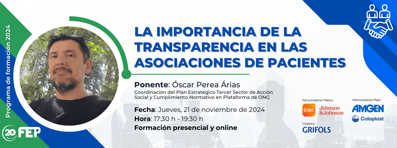 La importancia e la transparencia en asociaciones de pacientes FEP